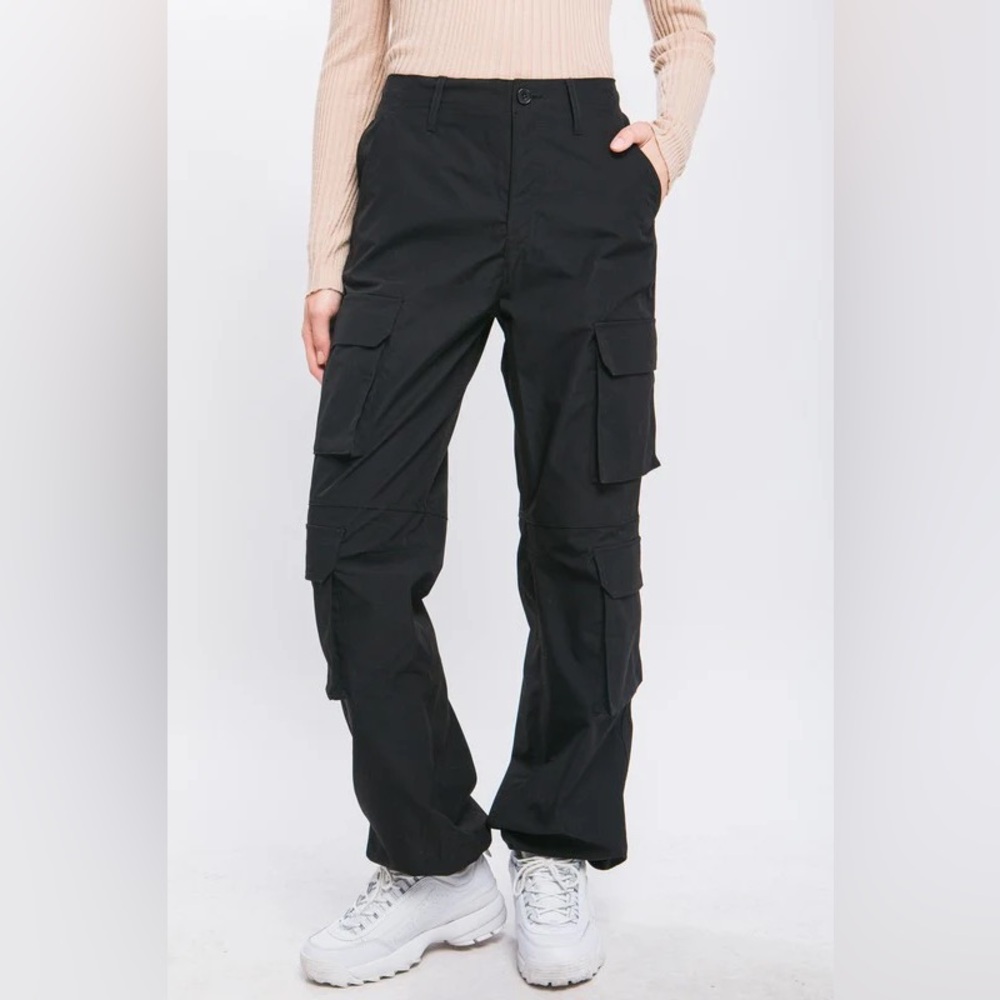 Love Tree Black Cargo Pants - Medium